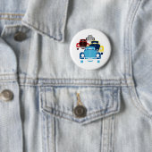 Oude auto ronde button 5,7 cm (In situ)