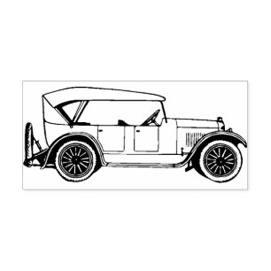 Oude auto Rubber Stamp Rubberstempel