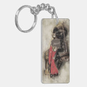 Oude auto sleutelhanger (Voorkant Links)