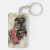 Oude auto sleutelhanger (achterkant)