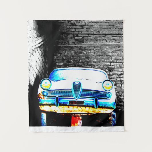 Oude auto wandkleed (Voorkant)