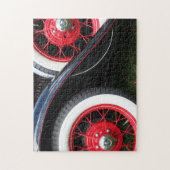 Oude autolegkaartpuzzel legpuzzel (Verticaal)