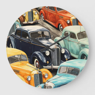 Oude Auto's Patroon Grote Klok