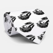 Oude auto's Zelden  mosterd Stropdas (Opgerold)