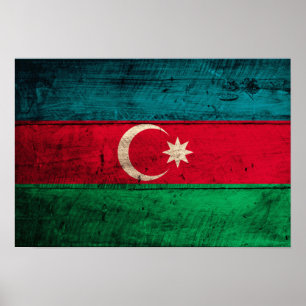Oude Azerbeidzjan Vlag Poster