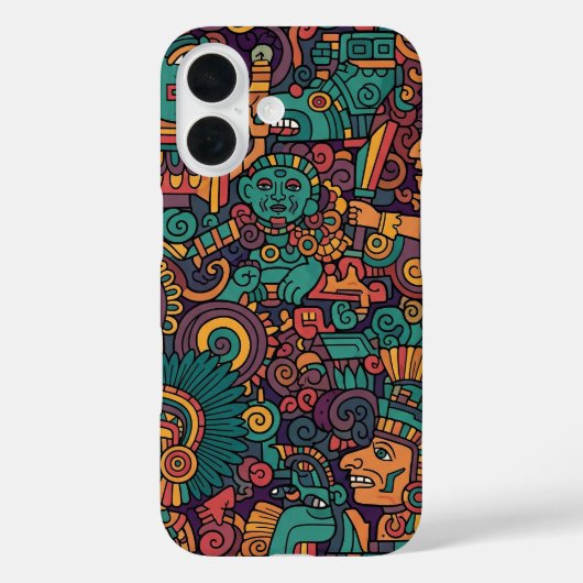 OUDE AZTEEKSE INDIAANSE KUNST Case-Mate iPhone CASE (Achterkant)