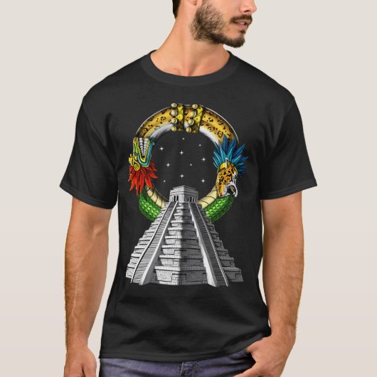 Oude Azteekse Piramide T-shirt (Voorkant)