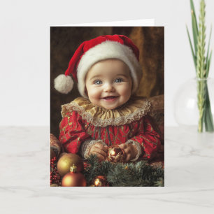 Oude Baby Kerstkaart Kaart