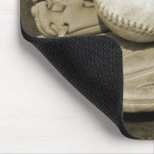 Oude Baeball Mit en Ball Muismat (Hoek)