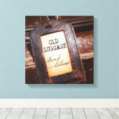 "Oude Bagage" Canvas Wrap Poster Afdruk (Insitu (Houten vloer))