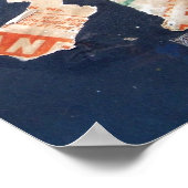 Oude Bagage Stickers Poster (Hoek)