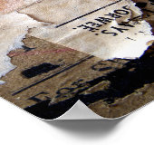 Oude Bagage Stickers Poster (Hoek)