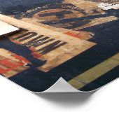 Oude Bagage Stickers Poster (Hoek)