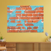 oude baksteen canvas afdruk (Insitu (Woonkamer))