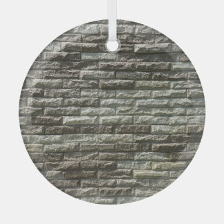 Oude bakstenen muur: noodlijdende textuur glas ornament