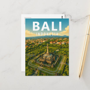 Oude Balinese ansichtkaart – Bajra Sandhi-monument Briefkaart