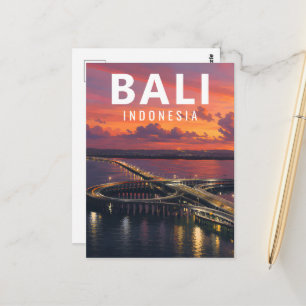 Oude Balinese ansichtkaart – Bali Mandara Tolweg Briefkaart