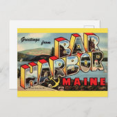 Oude Bar Harbor Briefkaart (Voorkant / Achterkant)