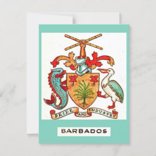 Oude Barbados-ansichtkaart Briefkaart
