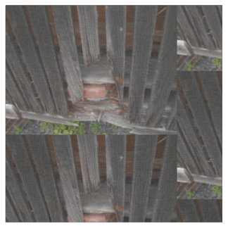 Oude Barn Boards en oude Rode Brick Stof