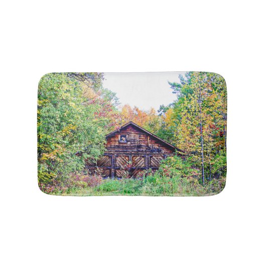 Oude Barn in de Herfst Badmat (Voorkant)