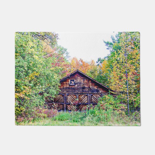 Oude Barn in de Herfst Deurmat (Voorkant)