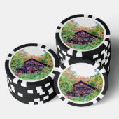 Oude Barn in de Herfst Pokerchips (Opstapeling)