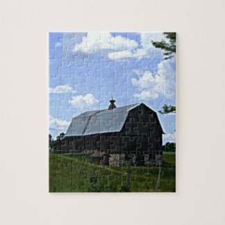 Oude Barn in de puzzel van Wisconsin