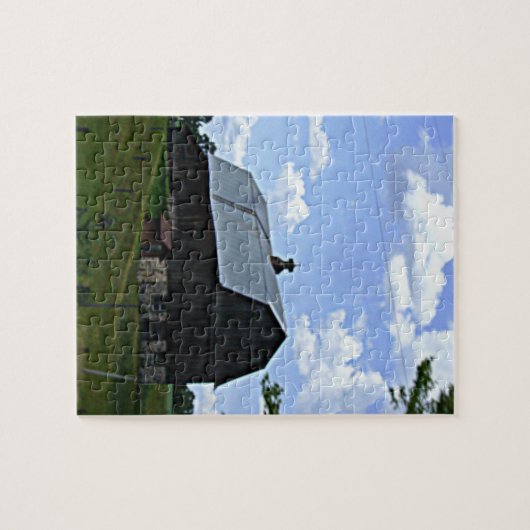 Oude Barn in de puzzel van Wisconsin Legpuzzel (Horizontaal)