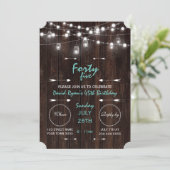 Oude Barn Mason Jars verlicht elke dag van de zond Kaart (Staand voorkant)