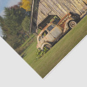 Oude Barn, oud ruw bos voor auto's Tissuepapier (Detail)