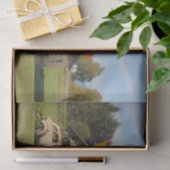 Oude Barn, oud ruw bos voor auto's Tissuepapier (Geschenk)