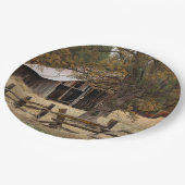 OUDE BARN PAPIEREN BORDJE (Gekanteld)