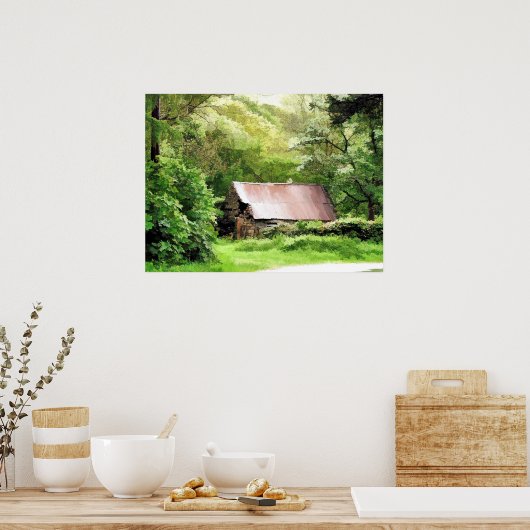 OUDE BARN POSTER (Keuken)