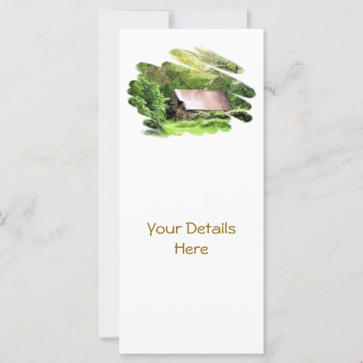 OUDE BARN RACK-KAARTEN (Voorkant)