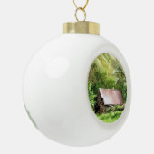 OUDE BARNS KERAMISCHE BAL ORNAMENT (Links)