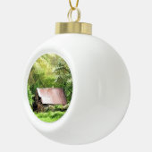 OUDE BARNS KERAMISCHE BAL ORNAMENT (Rechts)