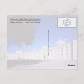 Oude Barracks (Stonewall Jackson Arch), VMI Briefkaart (Achterkant)