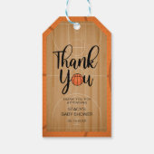 Oude Basketbal Bedankkaartjes Cadeaulabel (Achterkant)