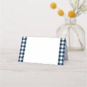 Oude BBQ Navy Blauwe Gingham Huwelijk (Achterkant)