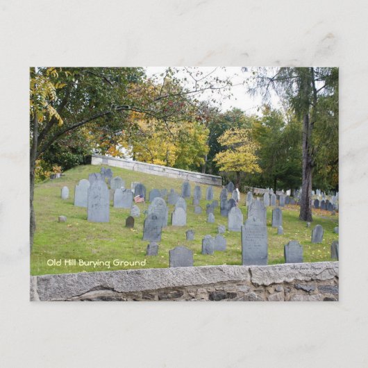 Oude begraafplaats briefkaart (Voorkant)
