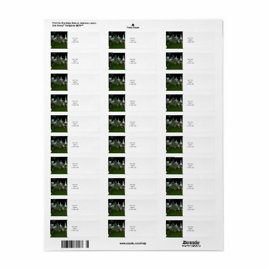 Oude begraafplaats etiket (Full Sheet)