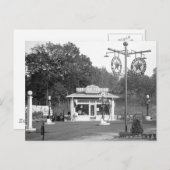 Oude benzinestation, 1925 briefkaart (Voorkant / Achterkant)