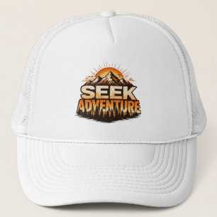 Oude bergavontuur zoekende Outdoor avontuur Trucker Pet