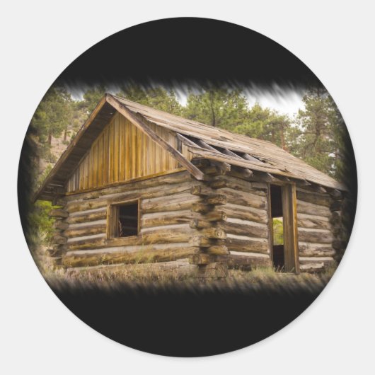 oude berghut ronde sticker (Voorkant)