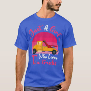 Oude bergingswagen liefhebber gewoon een meisje da t-shirt