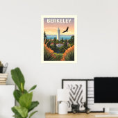 Oude Berkeley Californië Poster (Thuiskantoor)