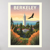 Oude Berkeley Californië Poster (Voorkant)