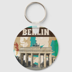 Oude Berlijnse Reisposter Sleutelhanger