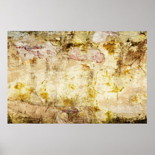 Oude beschadigde wandachtergrond abstract, gerijpt poster